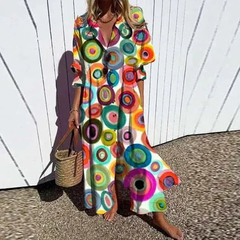 Heidi-Mode | Klassisches Boho Maxi Kleid - Image 7