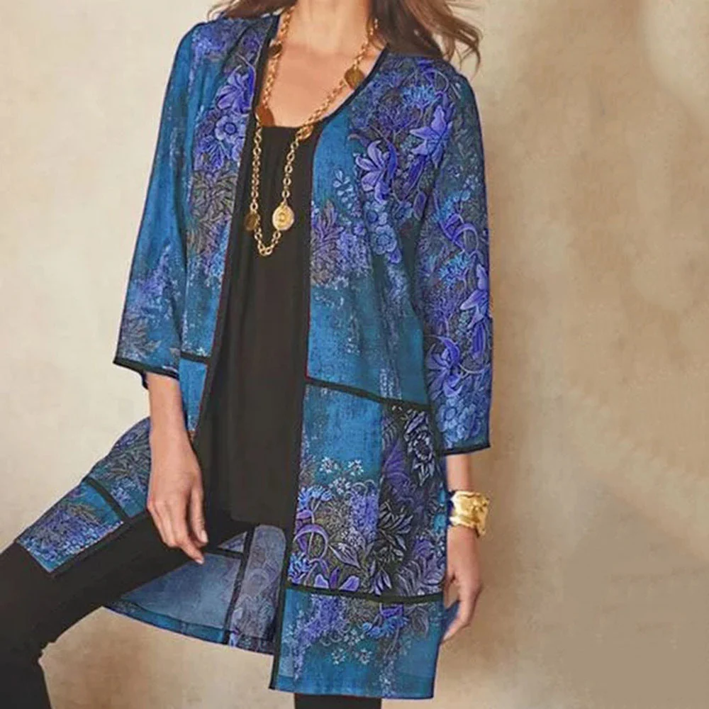 Heidi-Mode | Classy Uv-Schutz Druck Sonnenschutz Shirt Bluse - Image 3