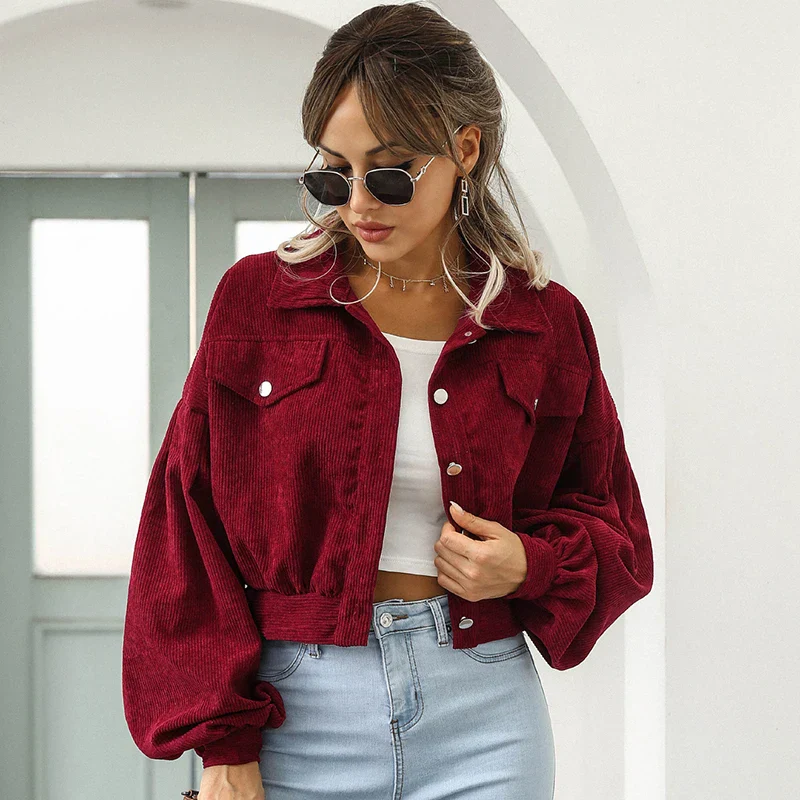 Heidi-Mode | Cordjacke für Damen Lässig - Image 3