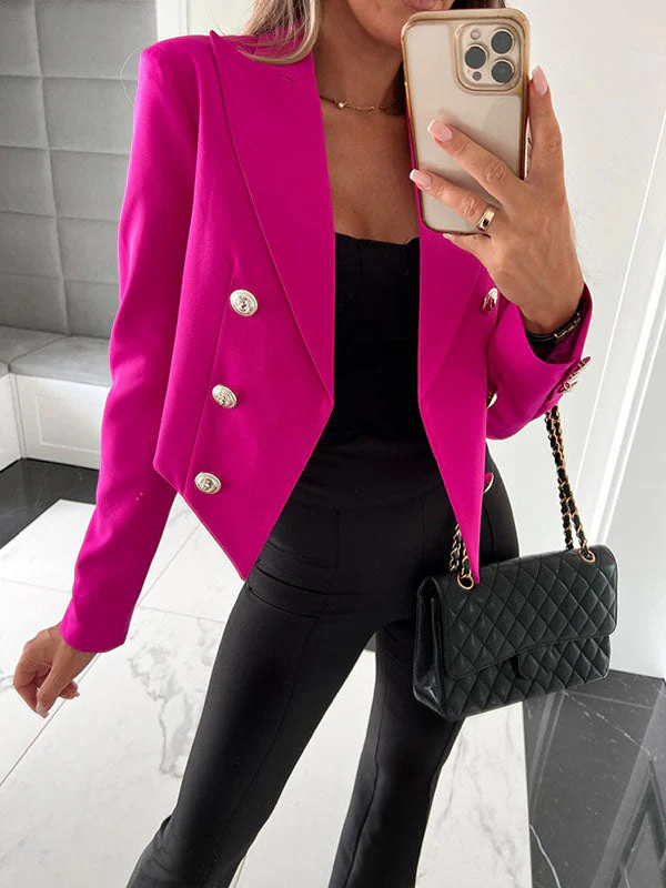 Heidi-Mode | Cropped Blazer für Moderne Eleganz und Flair für Frauen - Image 4