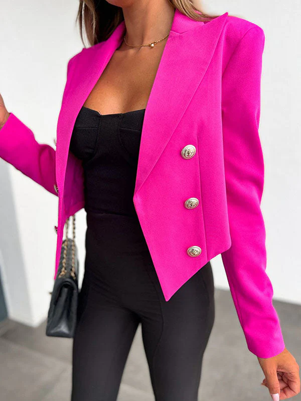 Heidi-Mode | Cropped Blazer für Moderne Eleganz und Flair für Frauen - Image 7