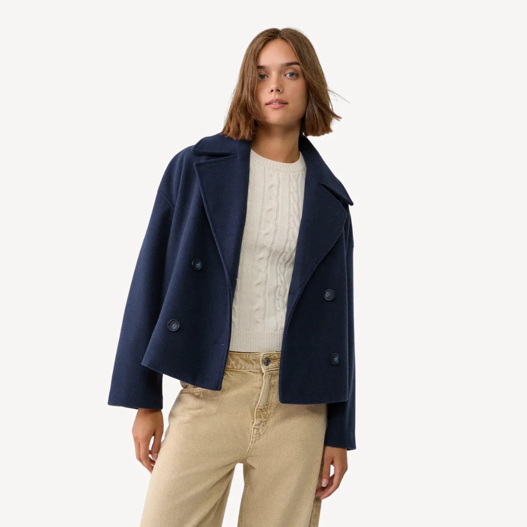 Heidi-Mode | Kürzerer Woll-Peacoat für Frauen - Image 6