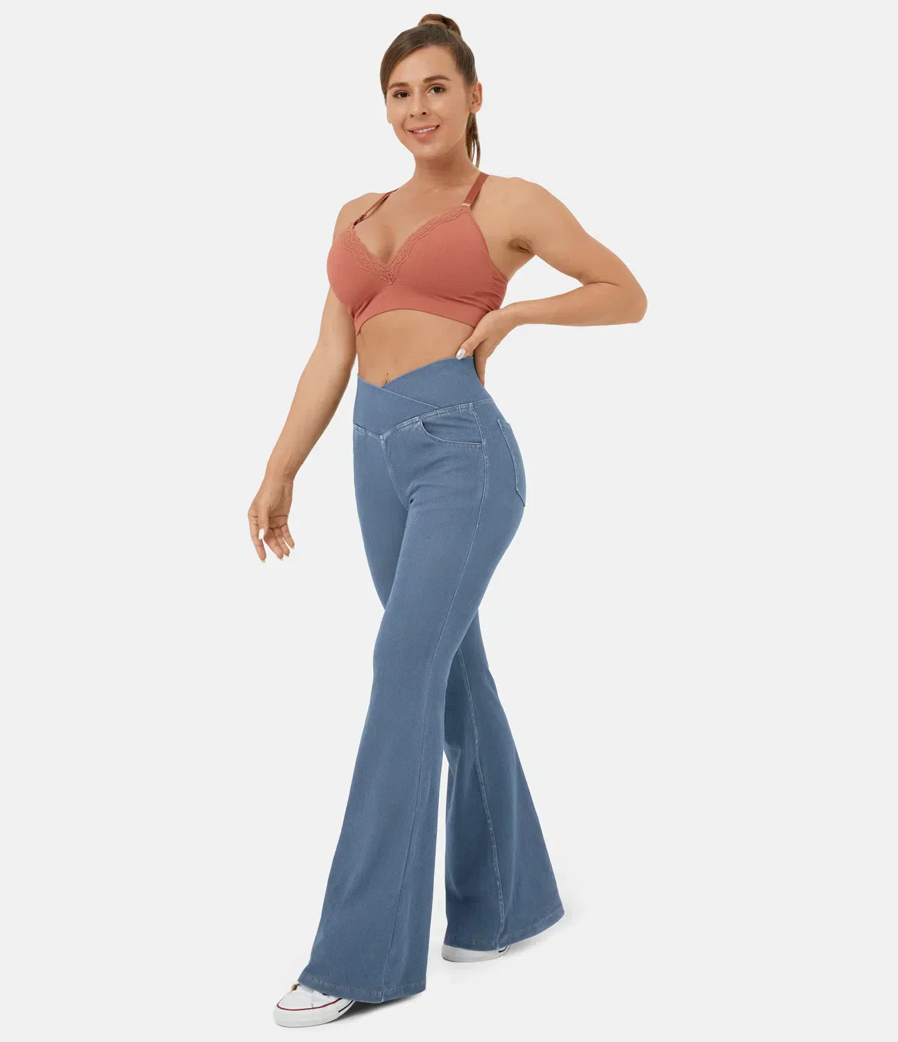 Heidi-Mode | Crossover Jeans mit Hoher Taille