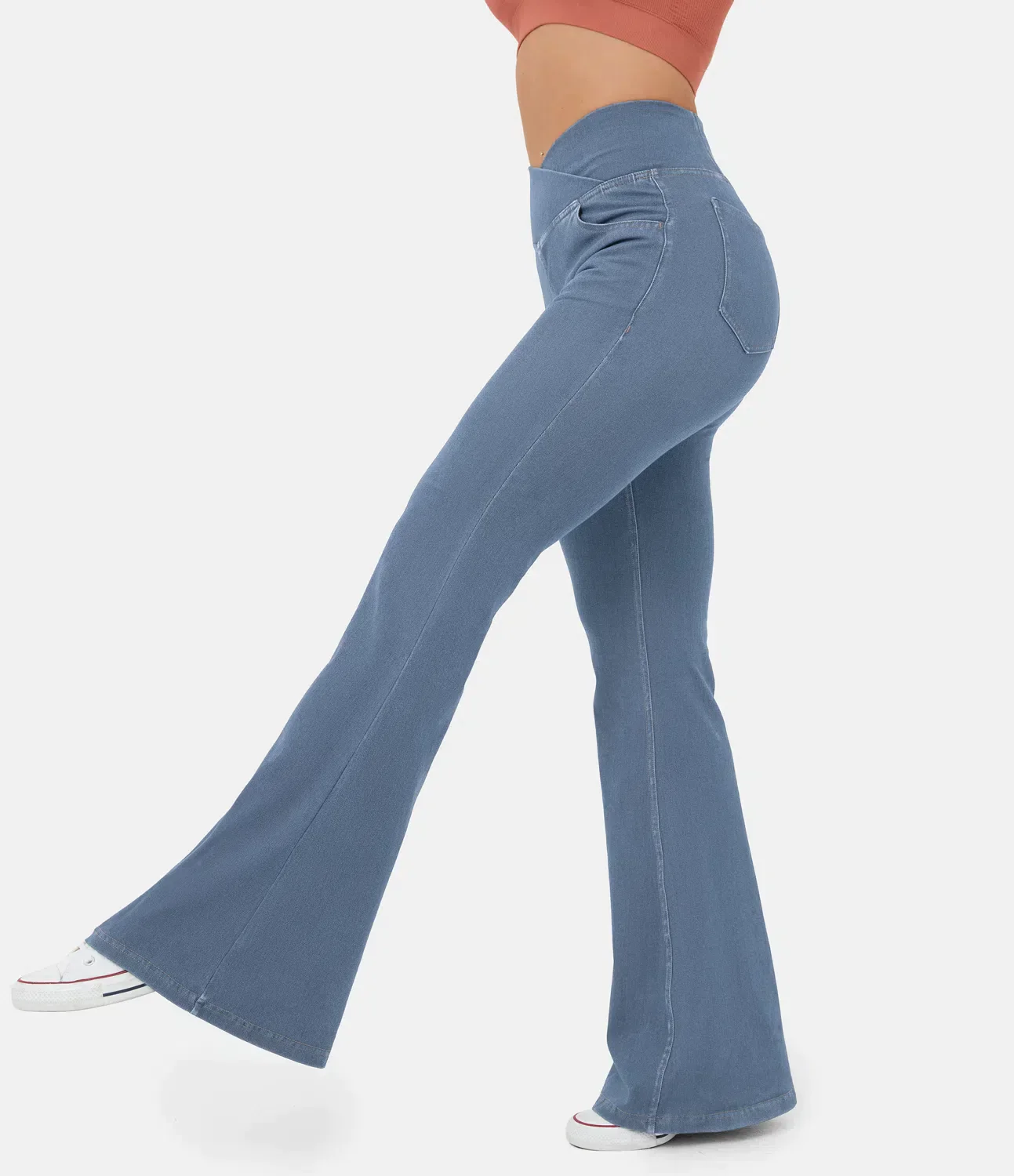 Heidi-Mode | Crossover Jeans mit Hoher Taille - Image 11