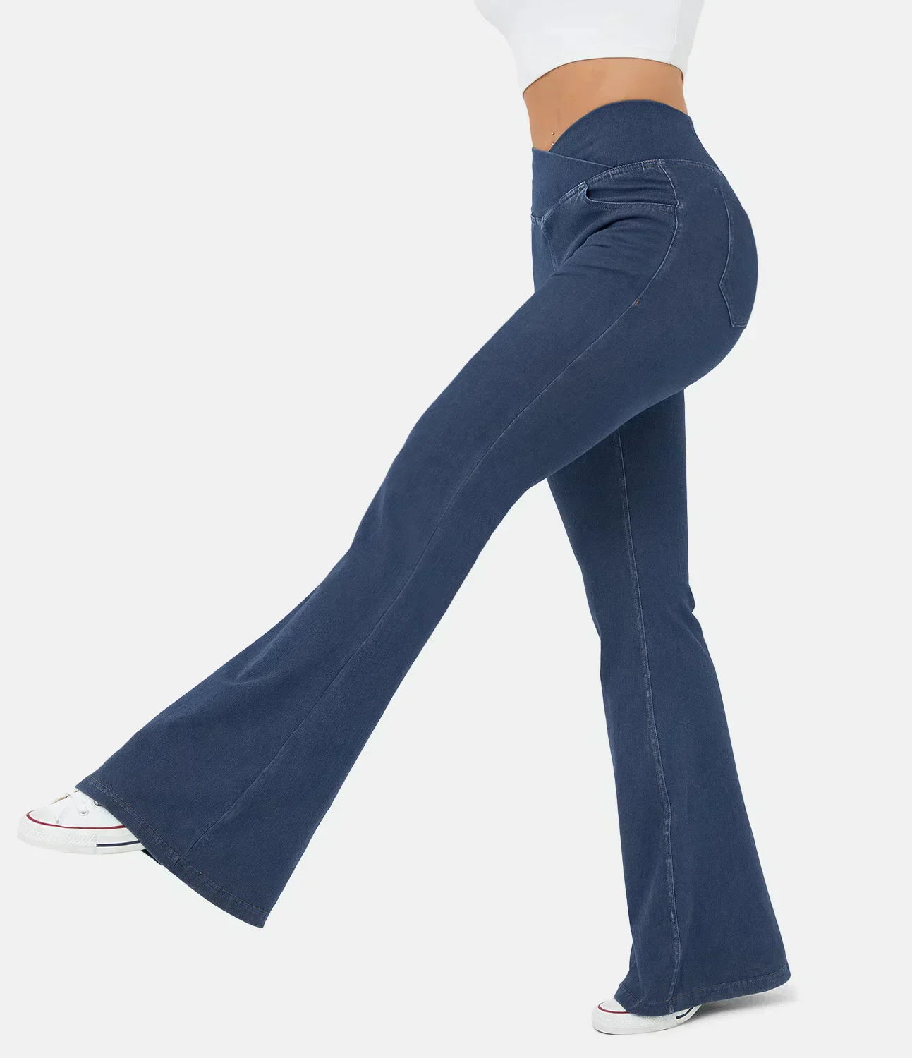 Heidi-Mode | Crossover Jeans mit Hoher Taille - Image 12