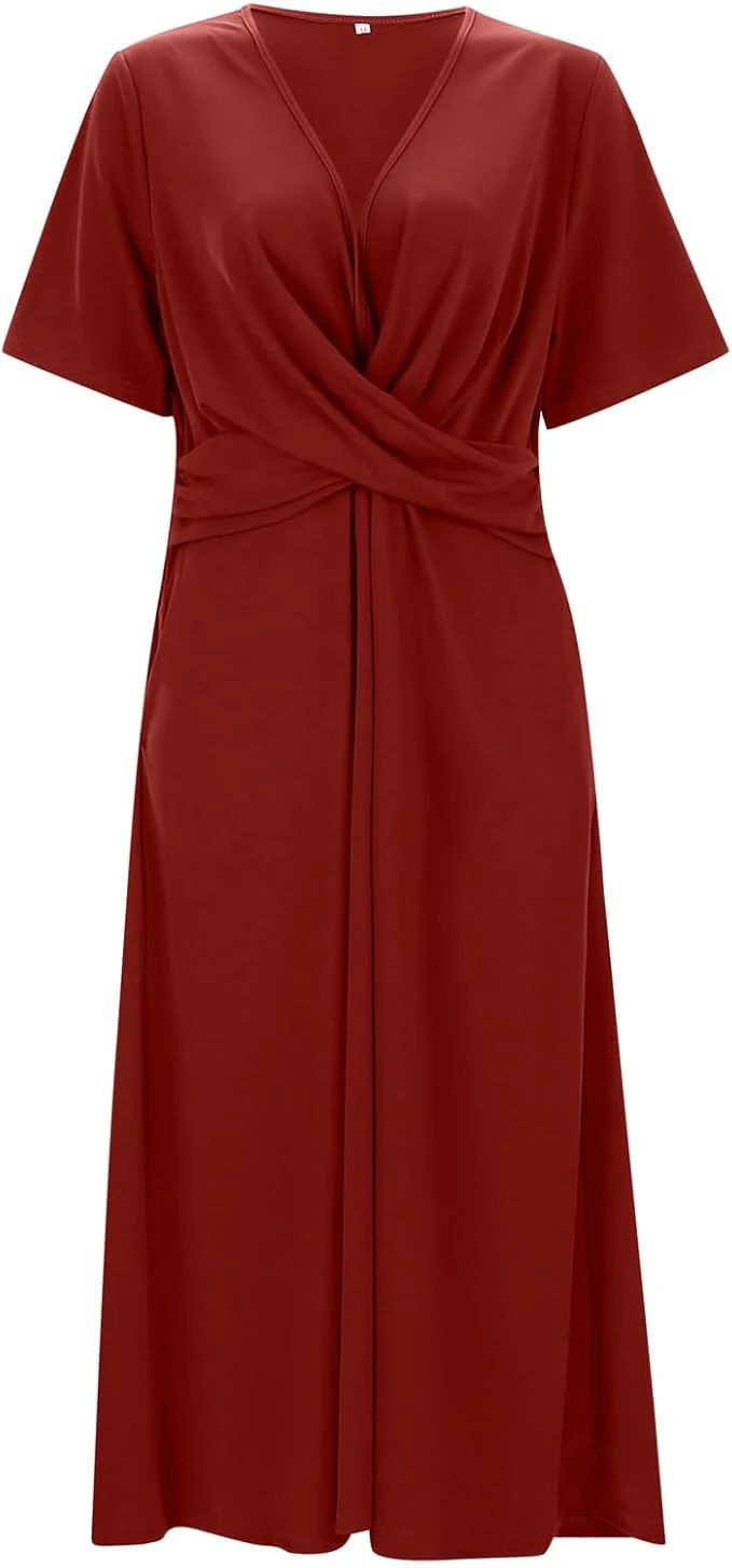 Heidi-Mode | Crossover Midikleid für Damen - Image 12