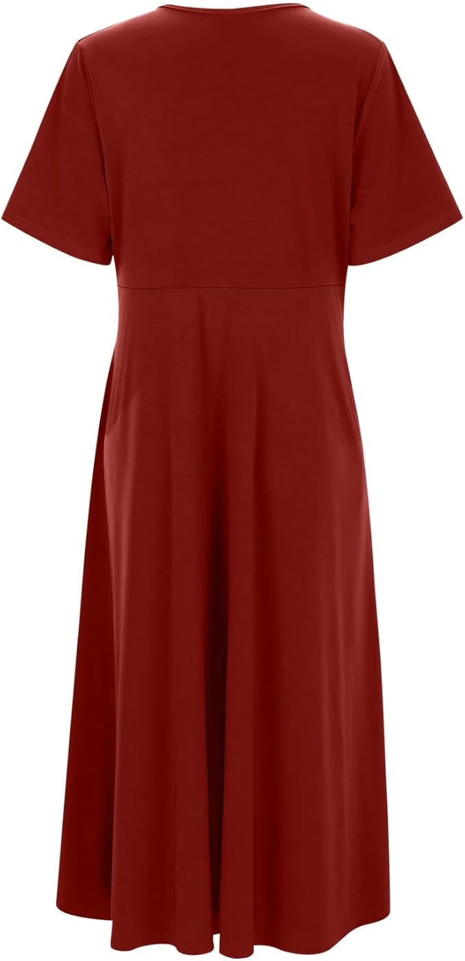 Heidi-Mode | Crossover Midikleid für Damen - Image 13