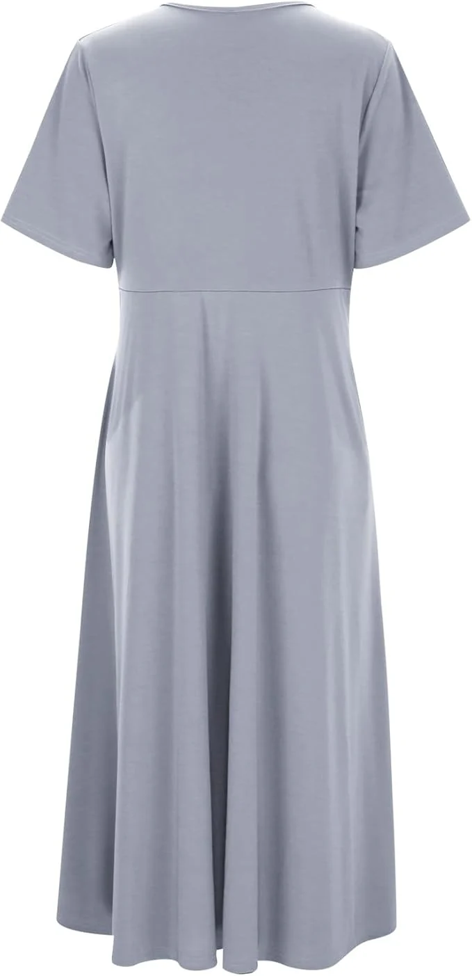 Heidi-Mode | Crossover Midikleid für Damen - Image 8