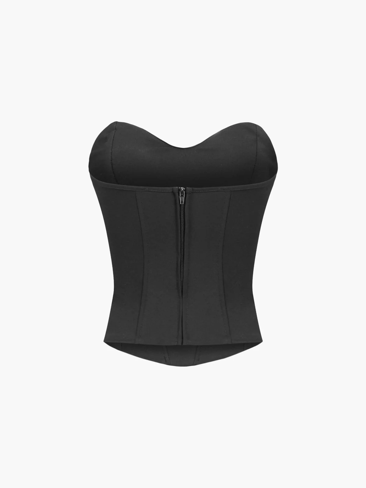 Heidi-Mode | Cup Detail mit Reißverschluss Röhren Corsatz Oberteil