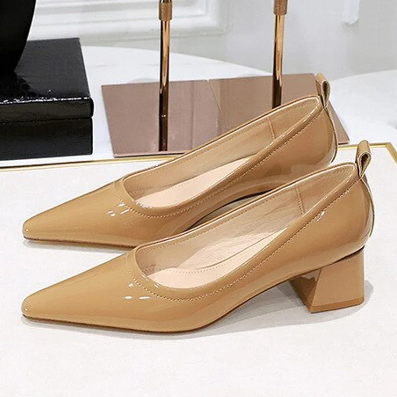 Heidi-Mode | Damen High Heels Spitz Professionelle Ol Damen Schuhe 4.5Cm - Image 8