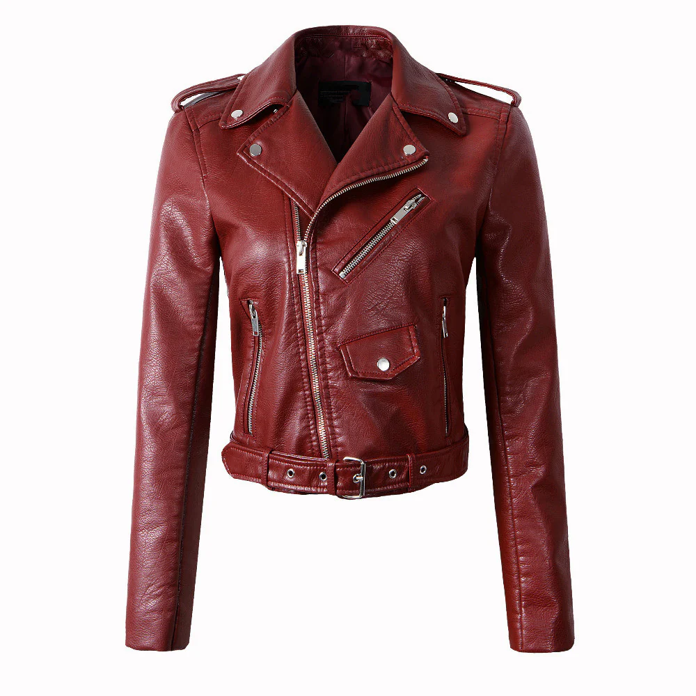 Heidi-Mode | Damen Biker Vegan-lederjacke