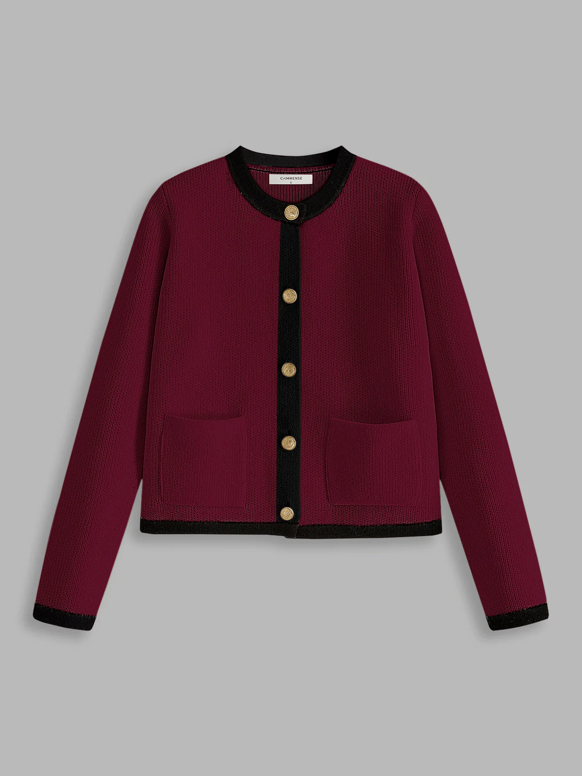 Heidi-Mode | Damen-Cardigan mit Kontrastbesatz - Image 6