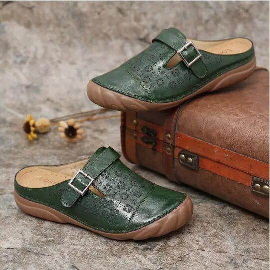 Heidi-Mode | Damen Clogs Aus Leder Weite Passform Leicht