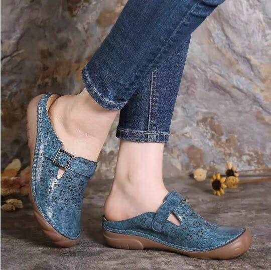Heidi-Mode | Damen Clogs Aus Leder Weite Passform Leicht - Image 3
