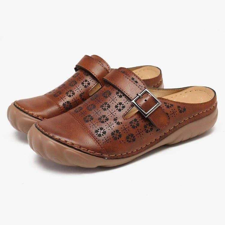 Heidi-Mode | Damen Clogs Aus Leder Weite Passform Leicht - Image 5