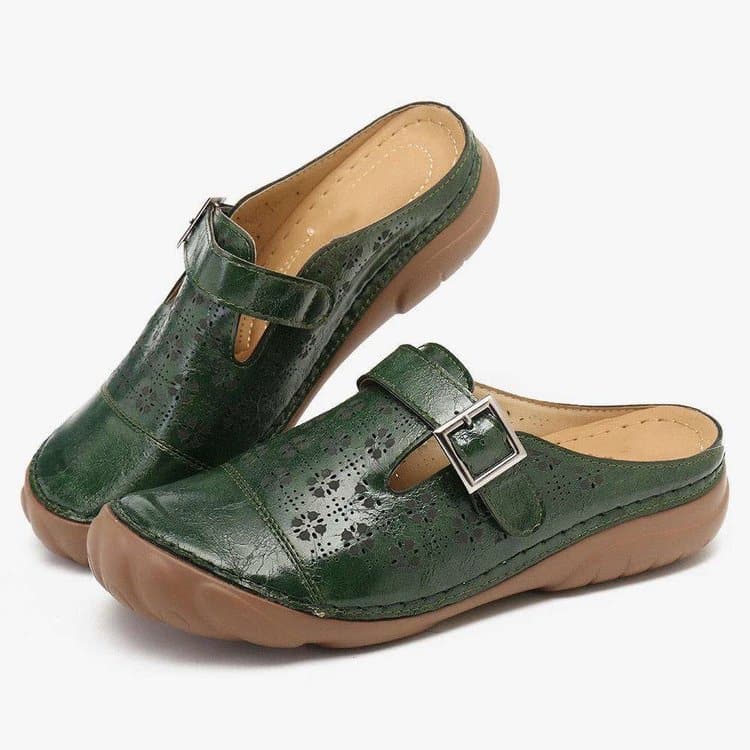 Heidi-Mode | Damen Clogs Aus Leder Weite Passform Leicht - Image 6