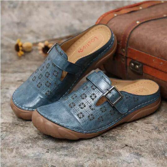 Heidi-Mode | Damen Clogs Aus Leder Weite Passform Leicht - Image 7