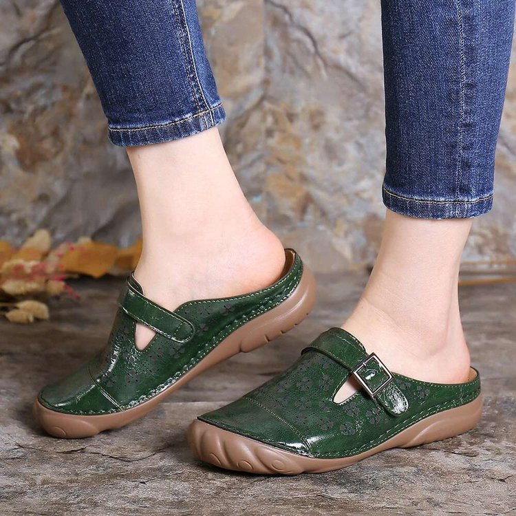 Heidi-Mode | Damen Clogs Aus Leder Weite Passform Leicht - Image 8