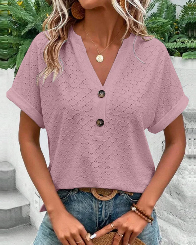 Heidi-Mode | Damen Elegante Bluse mit Kurzarm - Image 2