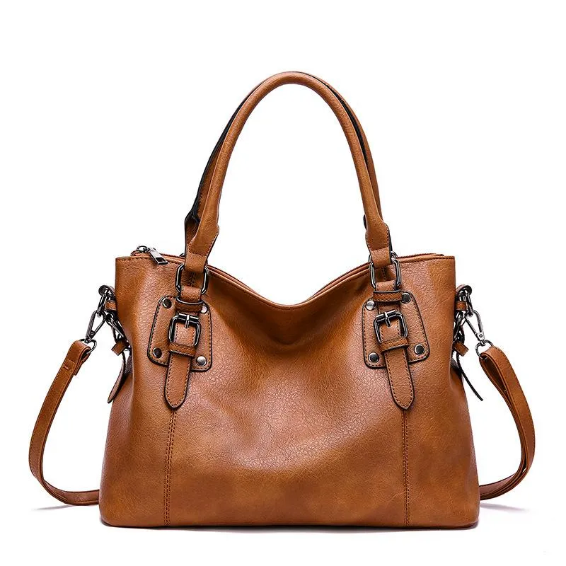 Heidi-Mode | Damen Elegante Leder-Umhängetasche