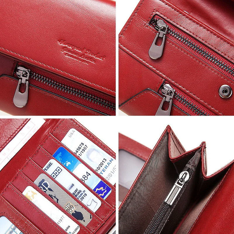 Heidi-Mode | Damen Geldbörse Leder Münzgeldbörse Rfid-Diebstahlschutz Kartenhalter - Image 3