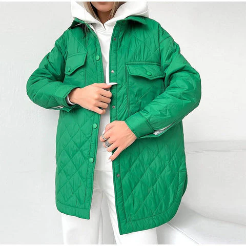 Heidi-Mode | Damen Gepolsterter Mantel Trenchcoat - Image 4