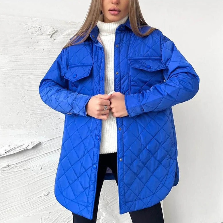 Heidi-Mode | Damen Gepolsterter Mantel Trenchcoat - Image 6
