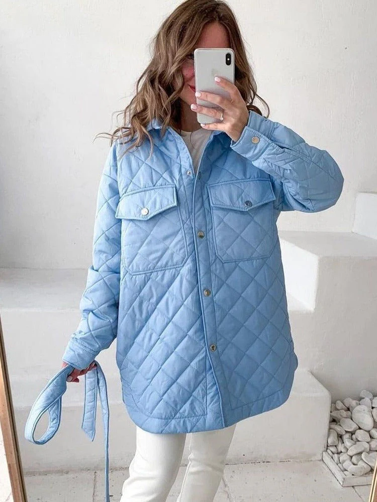 Heidi-Mode | Damen Gepolsterter Mantel Trenchcoat - Image 7