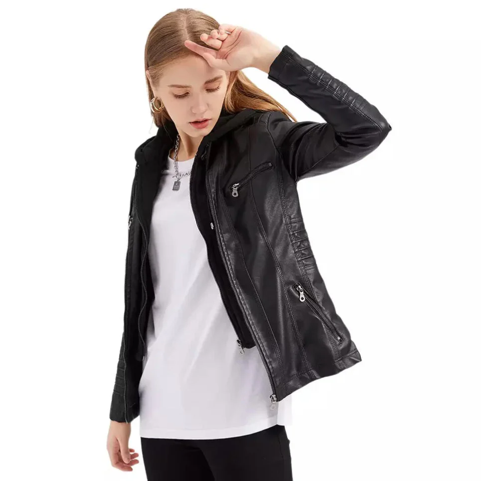 Heidi-Mode | Damen Jacke Stylisches Design, Bequeme Passform mit Taschen und Kapuze - Image 2