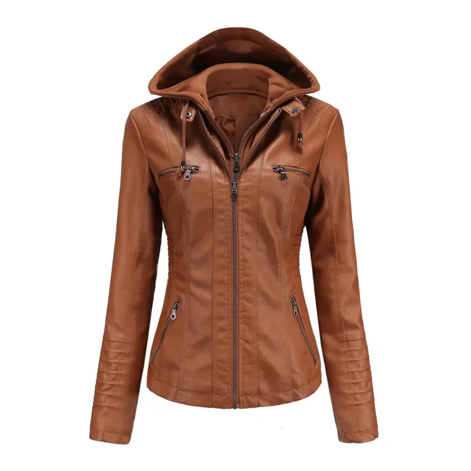 Heidi-Mode | Damen Jacke Stylisches Design, Bequeme Passform mit Taschen und Kapuze - Image 6
