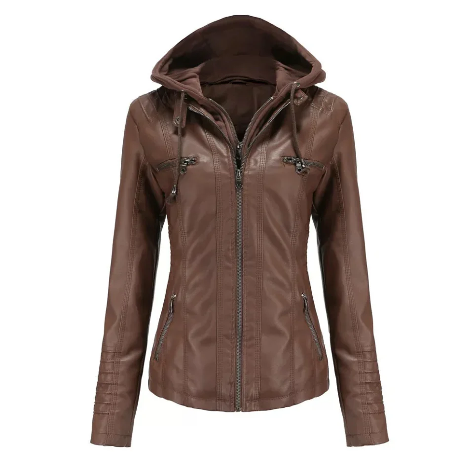 Heidi-Mode | Damen Jacke Stylisches Design, Bequeme Passform mit Taschen und Kapuze - Image 7