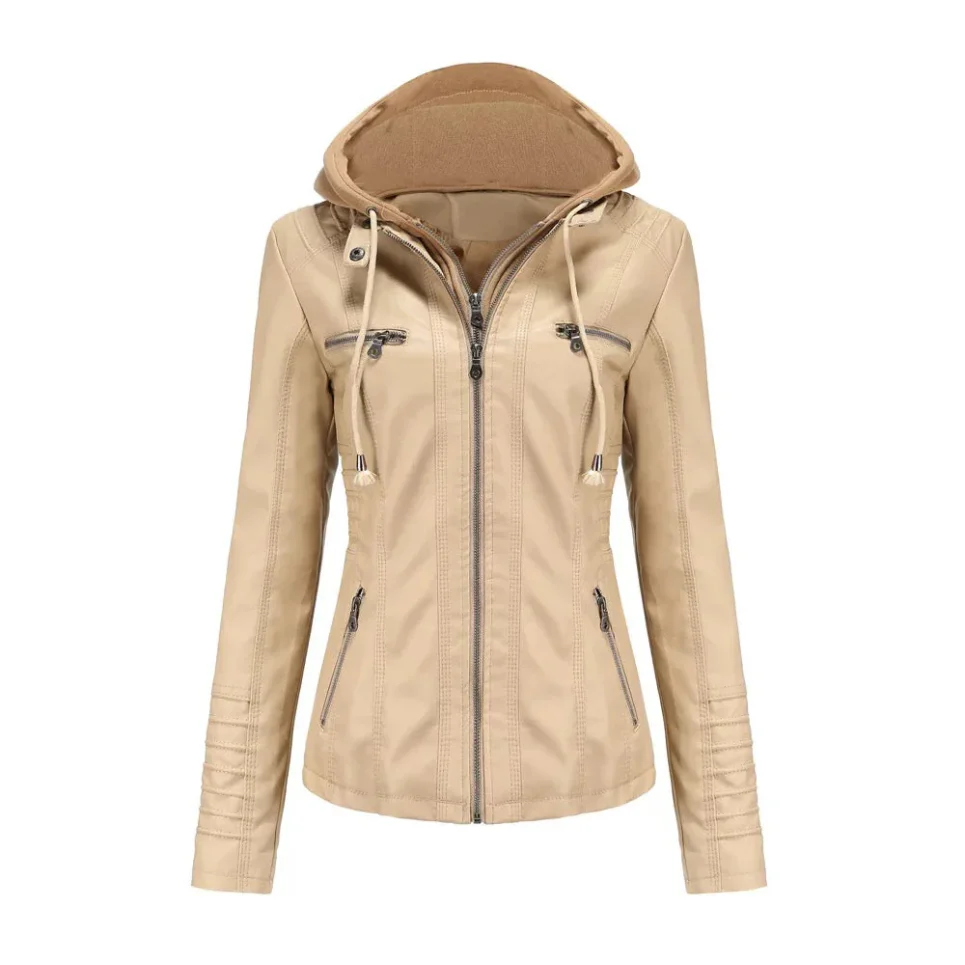 Heidi-Mode | Damen Jacke Stylisches Design, Bequeme Passform mit Taschen und Kapuze - Image 8