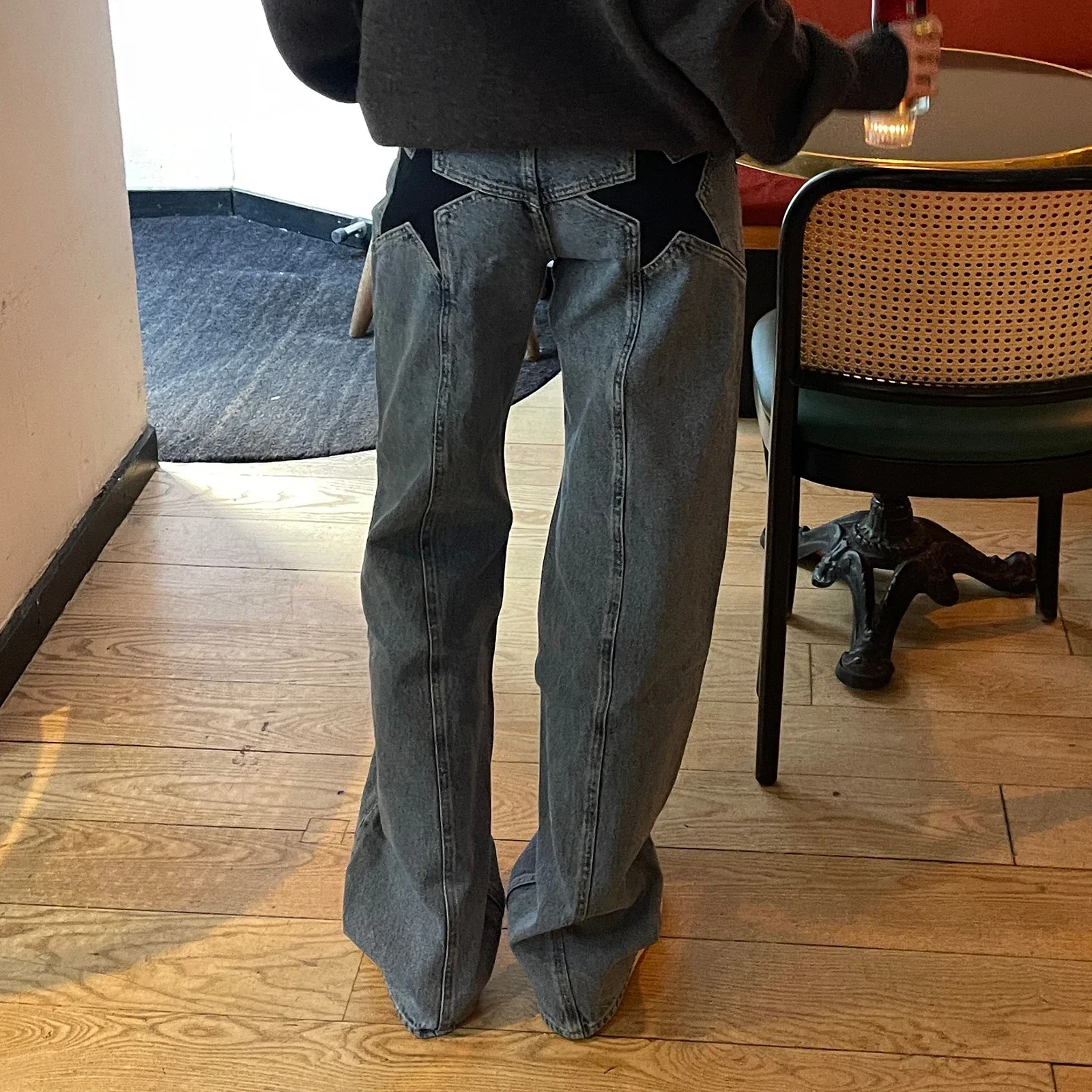 Heidi-Mode | Damen Jeans mit Sternmuster - Image 3