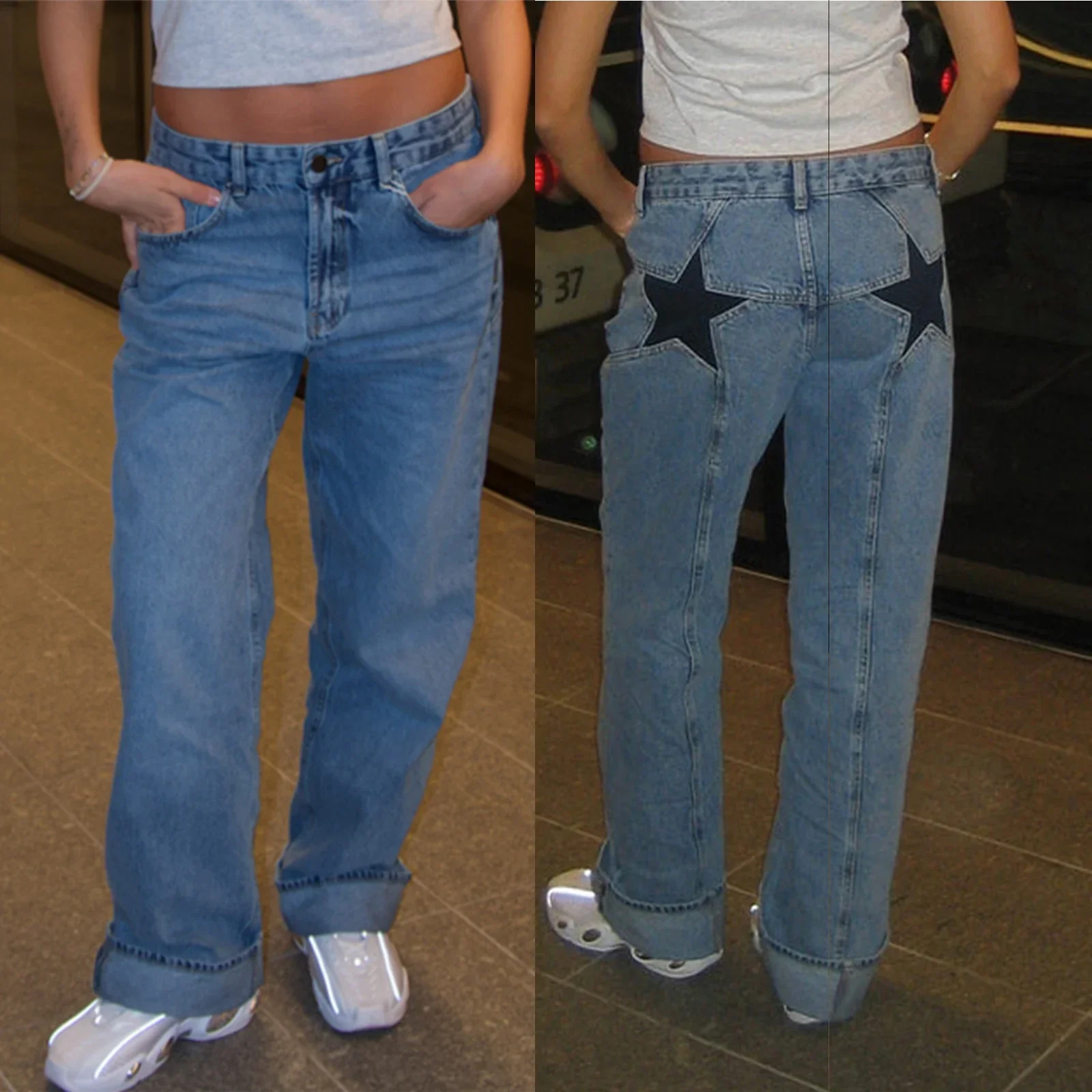 Heidi-Mode | Damen Jeans mit Sternmuster - Image 7