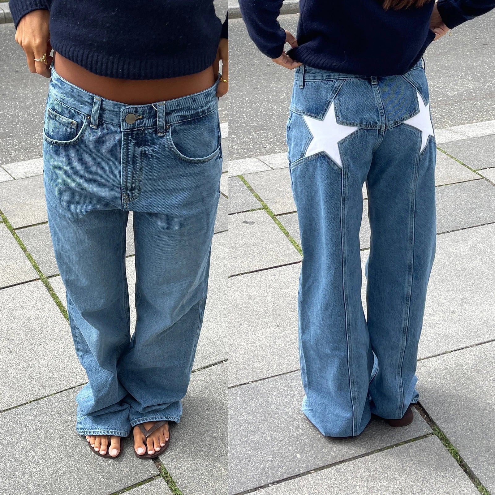 Heidi-Mode | Damen Jeans mit Sternmuster - Image 8