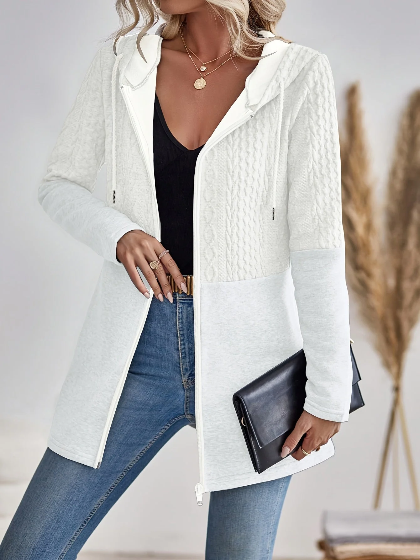 Heidi-Mode | Damen Kapuzen Sweatshirt mit Reißverschluss - Image 9