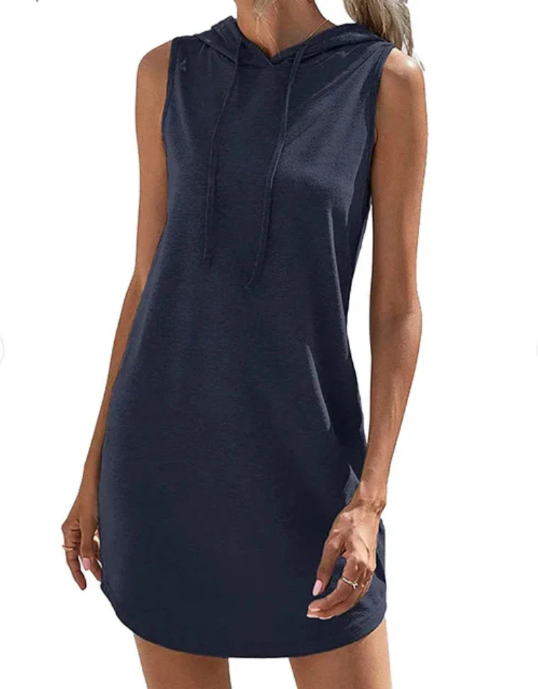 Damen Kapuzenkleid Aus Atmungsaktivem Jersey-Material Heidi-Mode - Image 9