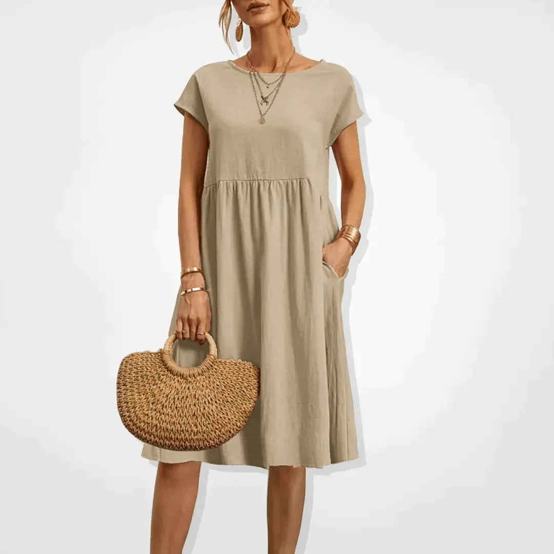 Heidi-Mode | Damen Kleid Stilvolles Midi Kleid Sommerliche Eleganz - Image 2