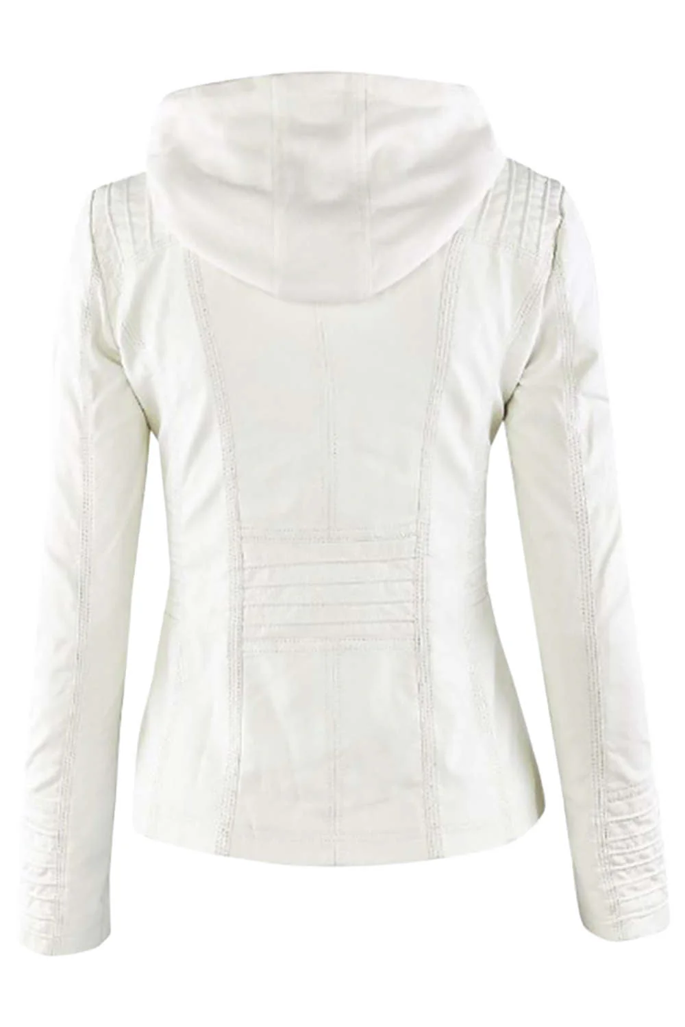 Heidi-Mode | Damen Kunstleder Kapuzenjacke mit Reißverschluss - Image 13