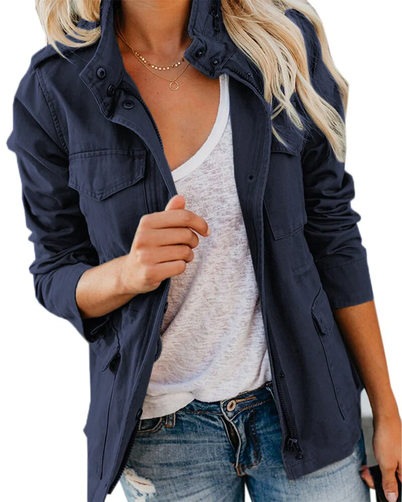 Heidi-Mode | Damen Kurz Jeansjacke Weinlese - Image 3