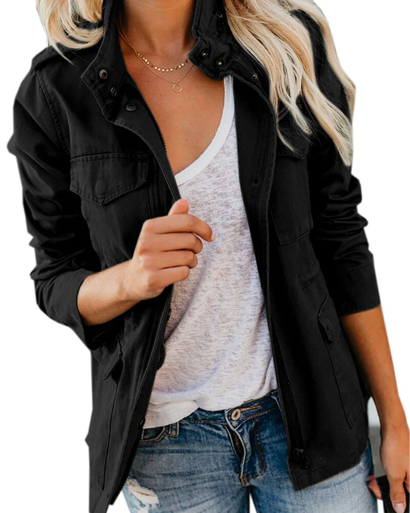 Heidi-Mode | Damen Kurz Jeansjacke Weinlese - Image 4