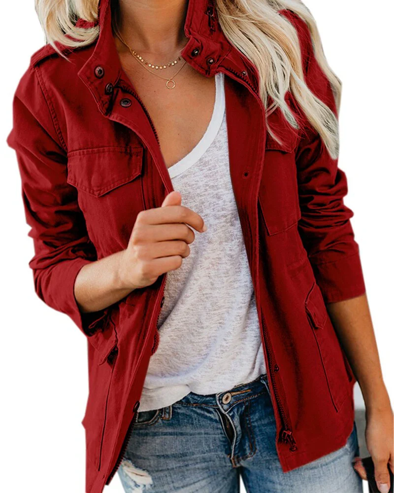 Heidi-Mode | Damen Kurz Jeansjacke Weinlese - Image 6