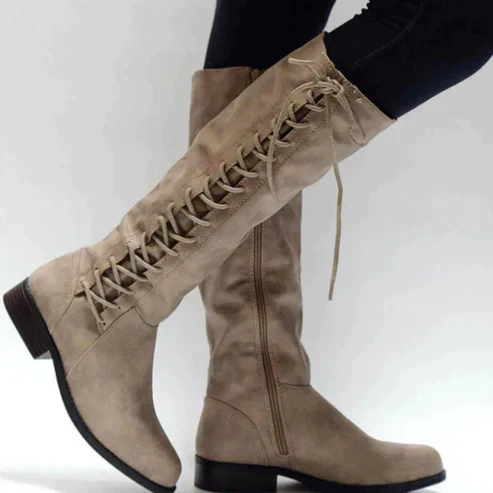 Heidi-Mode | Damen Lange Schnürstiefel für Herbst und Winter - Image 2