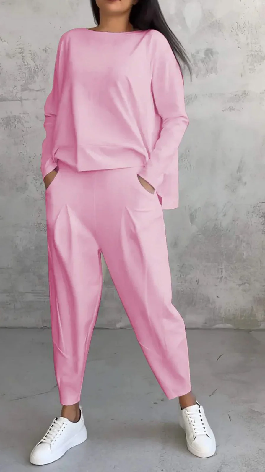 Damen Lässiger Zweiteiler mit Weitem Schnitt und Taschen Heidi-Mode - Image 6