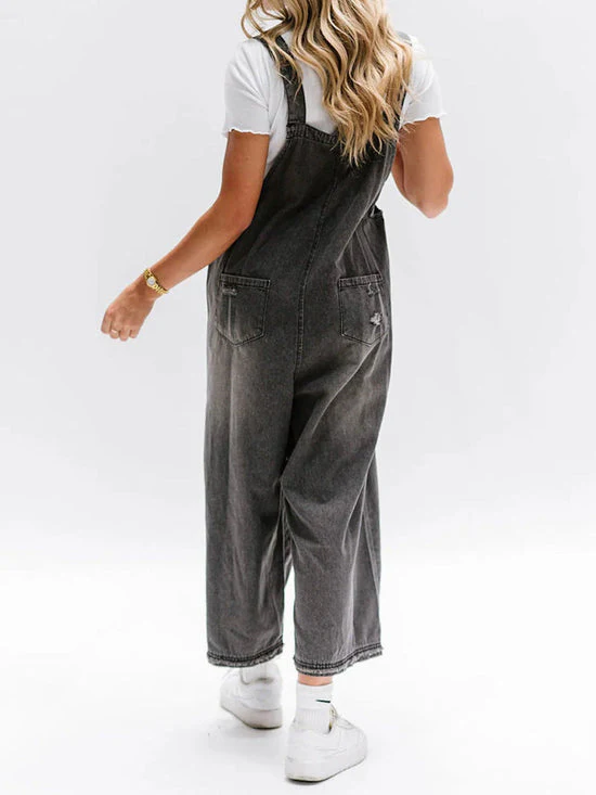 Heidi-Mode | Damen Lockere Denim Overall Komfortabel & Stilvoll - Image 2