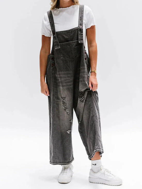 Heidi-Mode | Damen Lockere Denim Overall Komfortabel & Stilvoll - Image 5