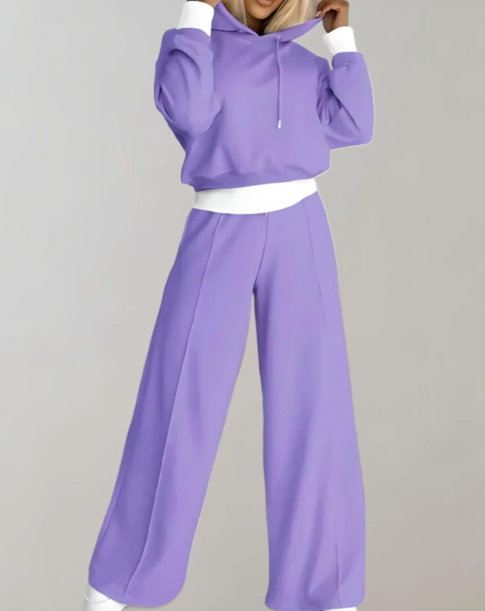 Heidi-Mode | Damen Loungeset mit Kapuze und Weitem Hose - Image 2