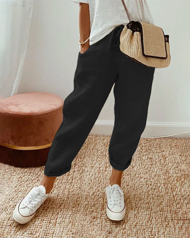 Heidi-Mode | Damen Luftige Hose Gummizug Sommer - Image 5