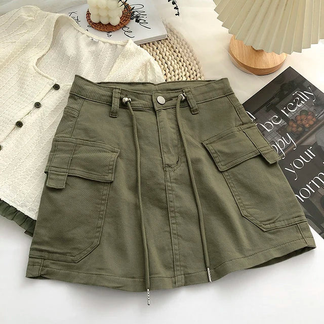 Heidi-Mode | Damen Minirock mit Hoher Taille In A-Linie - Image 8