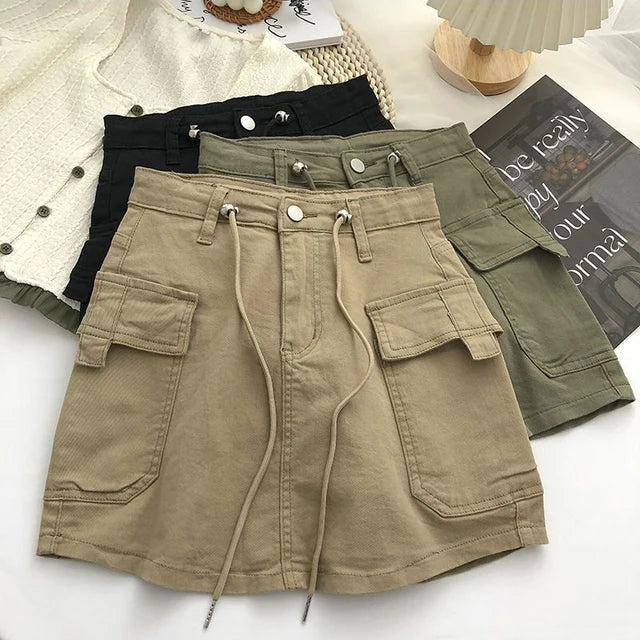 Heidi-Mode | Damen Minirock mit Hoher Taille In A-Linie - Image 9